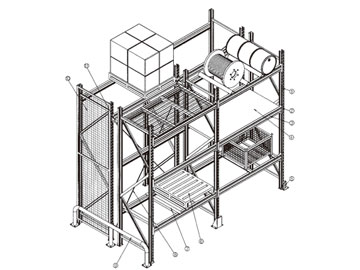 Shelf structure member section series